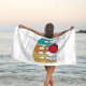 thumbnail image 3 of Mi técnica de bolos es ultrasecreta Toalla de playa divertida para jugar a los bolos Toallas de baño de microfibra Manta de playa suave para desfiles Natación Yoga Mujeres Hombres, 3 of 4