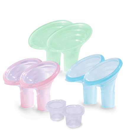 - Pumpin' Pal Set Small premium angled breast pump flanges fit Medela, Lansinoh, and Hygeia pumps - Does not fit in Spectra flanges