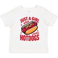 thumbnail image 3 of Inktastic Just a Girl Who Loves Hot Dogs Girls Toddler T-Shirt, 3 of 5