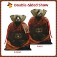 thumbnail image 2 of Xecao Jungle Meditating Panda Print Burlap Gift Bags with Drawstring and Gift Tags, Gift Bags, Burlap Bags, Jute Bags for Party, Christmas, DIY Craft Bags-Small, 2 of 9