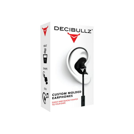 Decibullz Custom Molded Contour ES In-Ear Headphones - Earphones with mic - ear-bud - wired -