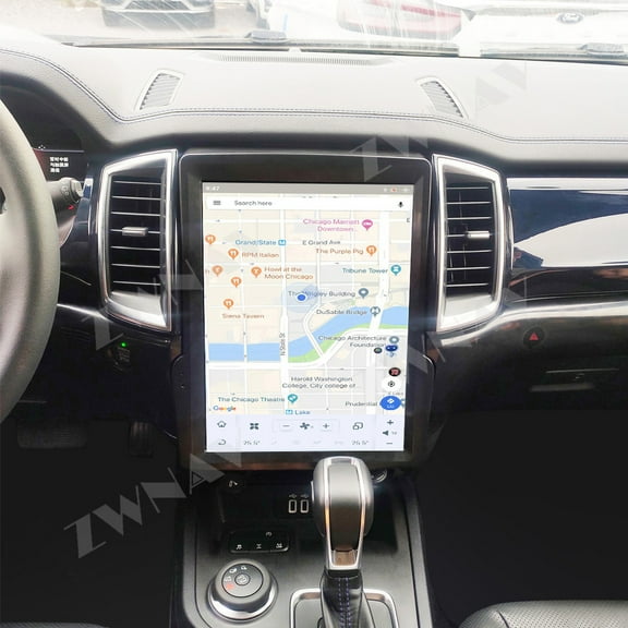 ZWNAV 12.1 inch Tesla style screen car radio player for Ford Everest 2016-2020 Android head unit IPS touch screen car GPS navigation multimedia player