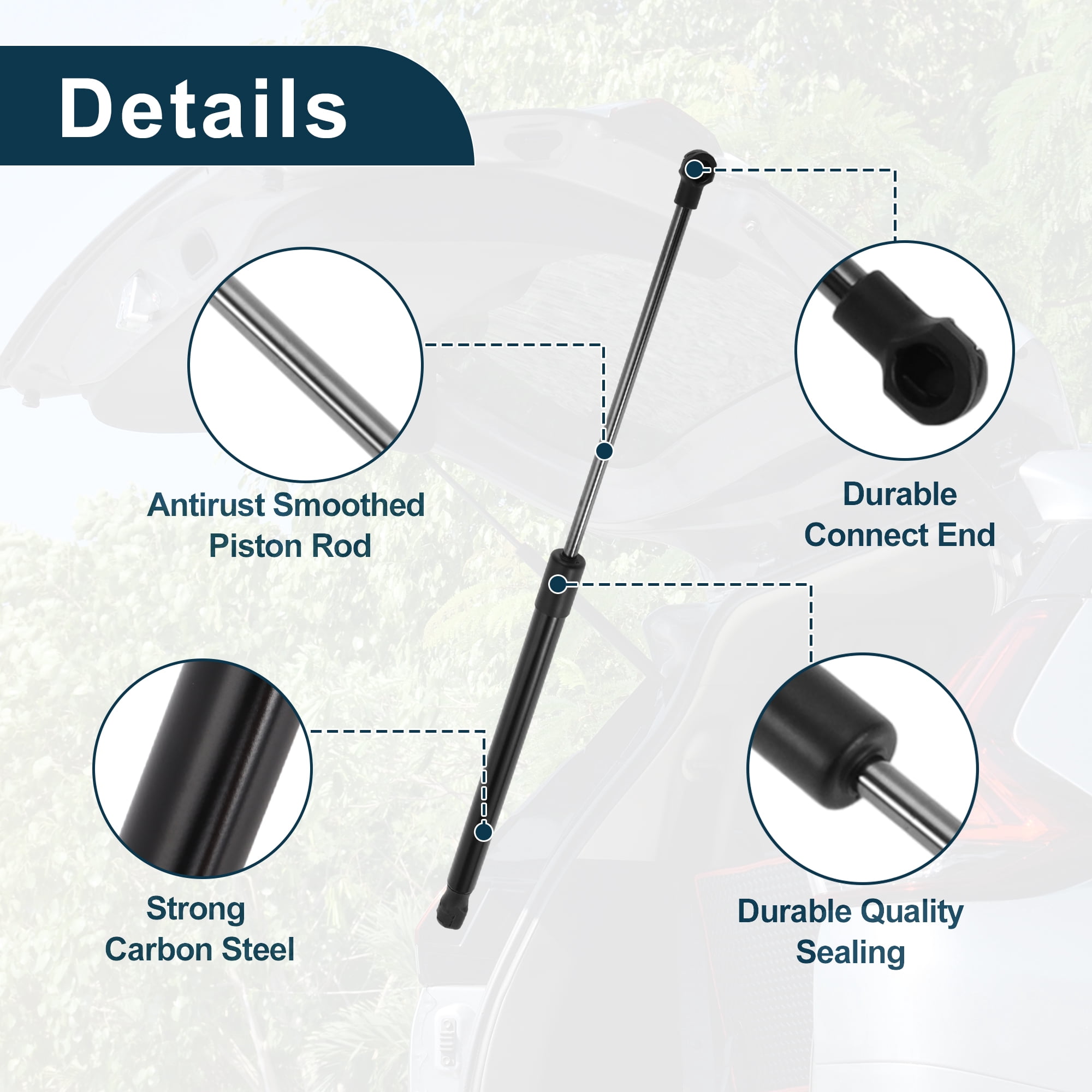Unique Bargains 2Pcs Lift Supports Struts Gas Spring No.30634580 for Volvo XC90 2002-2010