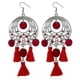 thumbnail image 1 of Bohemian Brincos Drop Long Tassel Beads Earrings For Women Ethnic Bouc--Red|Model code6151 Red, 1 of 4