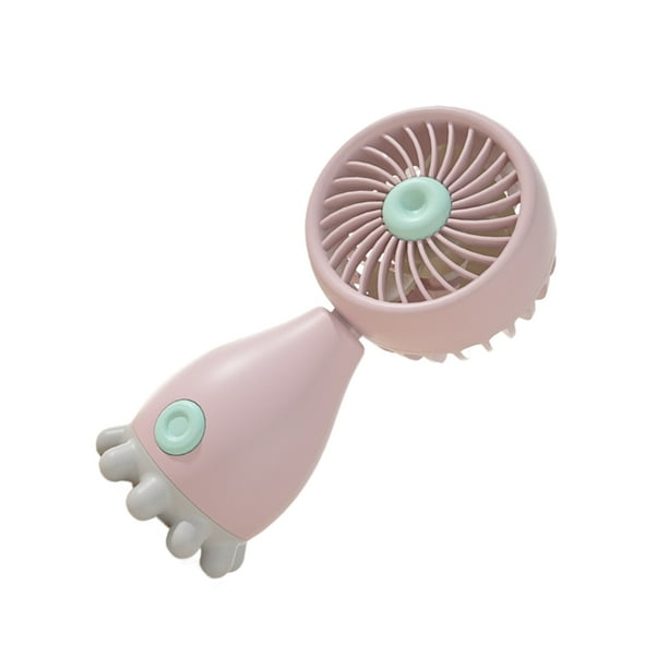 Mini Ventilador de Mano Ounissouiy ABS Portátil para Hogar y Oficina Rosa
