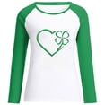 thumbnail image 4 of GaThRRgYP Tops for Women Trendy,Womens Dressy Tops Casual Shirts,Women Casual Print St.Patrick's Day Loose Long Sleeve Round-Neck Tops, 4 of 5