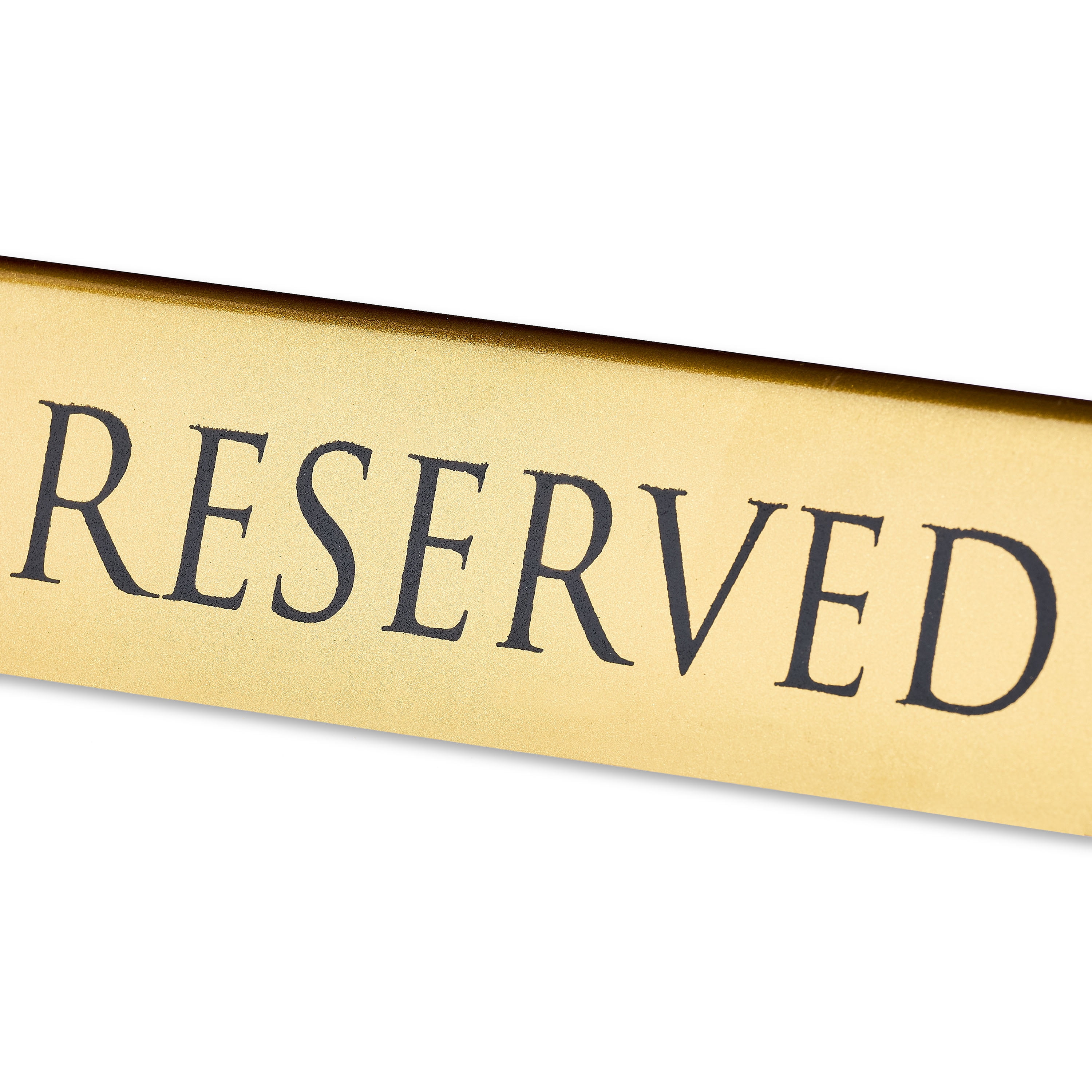 Gold Metal Tabletop Reserved Sign, by Way To Celebrate