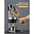 thumbnail image 6 of FOHERE Manual Citrus Juicer Easy Juicing, Easy Clean Stainless Steel and Cast Iron, 6 of 10