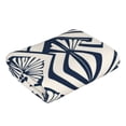 thumbnail image 4 of Polyester Long Towel Multi-Size Water Absorption Good Bright Fluffy Soft For Bathroom Swimming Pool Beach Outdoor Travel Navy Geometric Patterns_2, 4 of 8