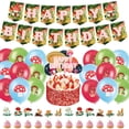 thumbnail image 1 of Decoraciones de fiesta de cumpleaños con tema de hongos, suministros de fiesta de cumpleaños para niñas y niños para cumpleaños de Baby Shower, 1 of 5