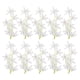 thumbnail image 1 of Uxcell 7" Flores de Orquídea Artificial para Velas Flotantes Simulación Rellenos de Jarrón Blancos 16 Pcs, 1 of 5