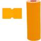 thumbnail image 3 of Rollo Etiquetas Para Etiquetadora Manual Pistola De Precios Naranja Claro, 3 of 10