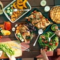 thumbnail image 2 of Walchoice 8 Pieces Serving Utensils Set, Stainless Steel Hostess Set, Includes Slotted Spoon/Serving Spoon/Serving Fork/Serving Tongs, Mirror Polished & Dishwasher Safe, 2 of 6