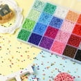 thumbnail image 6 of Glass 1 box 312G 24 color 12/0 Baking Paint Glass Seed Beads Round Mixed color 2mm Hole: 1mm 13G/color, 6 of 7