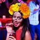 thumbnail image 5 of Diadema de Calavera de Halloween, Diseño Floral Colorido, Accesorio Único para Festivales de Fantasmas, Elegante y Cómodo, Perfecto para Fiestas y Cosplay, Disponible En Morado, Amarillo, Naranja y A, 5 of 6