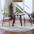 thumbnail image 5 of Round Rug 5ft Area Rug, Boho Beach Waves Gray Gradient Area Rugs for Living Room Bedroom, Summer Seaside Spray Floor Mat Non-Slip Non-Shedding Carpet Indoor Accent Rugs, 5 of 9