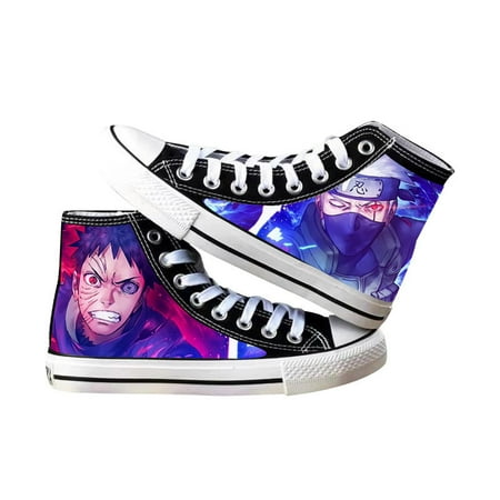 

Anime Naruto High Top Canvas Shoes Men Women Unisex Anime Fashion Sneakers