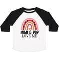 thumbnail image 3 of Inktastic Mimi and Pop Love Me Girls Granddaughter Rainbow Girls Toddler T-Shirt, 3 of 5