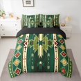 thumbnail image 2 of Homewish Ancient Bohemain Aztec 7-Piece Twin Bedding Sets,Rustic Western Tribal Bedding Comforter Set,Green Beige Sheet Sets For Kids,Luxury Bedroom Decor Reversible, 2 of 8