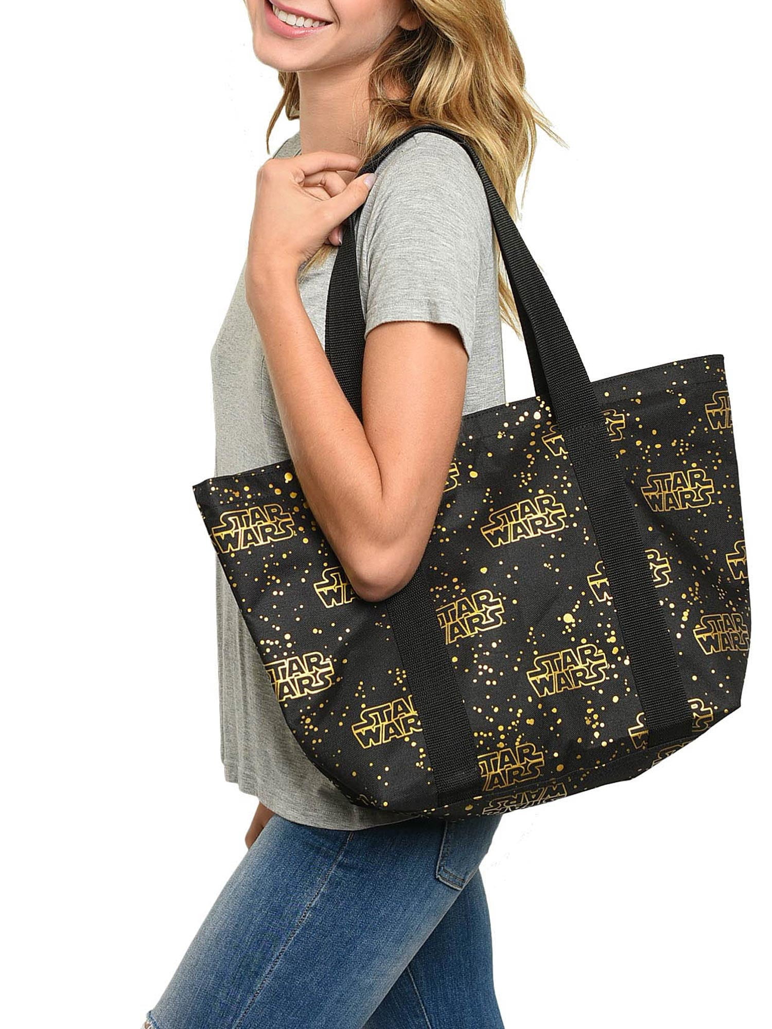 large travel tote bag with zipper