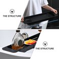 thumbnail image 3 of SHOWERORO 1Pack Bathroom Bath Tub Tray Black Rectangular Bathtub Storage Rack with Telescopic Design, 3 of 8