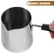thumbnail image 3 of Olla de aceite con diseño de escala Olla pequeña para leche Cacerola de acero inoxidable con asa Olla de aceite para verter más profundamente, 3 of 7