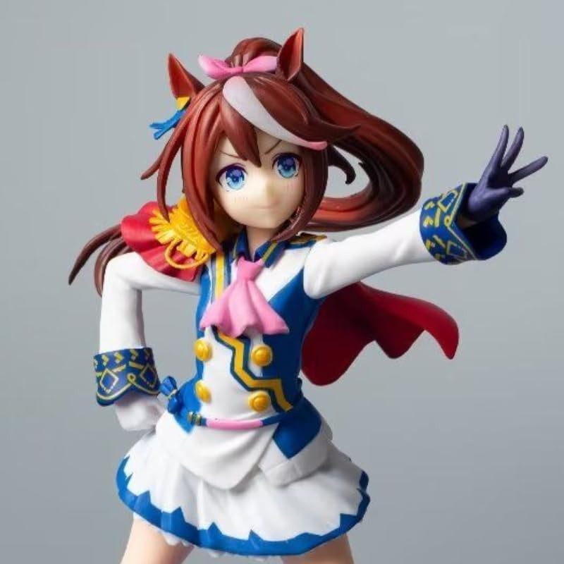 Tokai Teio Figure, Standing Tokai Teio Anime Figures 21cm/8.3inch Handmade Cosplay PVC Statues Collectible Souvenirs for Anime Fans Gifts