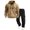 Black, variant on Timoontee Men's Track Suits 2 Piece Set Active Jogging Suits Long Sleeve Quarter Zip Hoodies Pullover Sweatshirts Drawstring Cargo Sweatpants Casual Outfits Black L