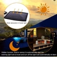 thumbnail image 4 of Paquete de 8 mini focos LED Luz LED solar empotrada en el suelo, 3 W Luz empotrada en el suelo para exteriores, Foco empotrable en el suelo para exteriores, a prueba de herrumbre, cargable hasta 800 JAMW Sencillez, 4 of 5