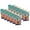 Assorted, variant on 0.5 in. Pom Poms Furry Balls, Hot Colors - 100 Count - Pack of 12