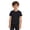 Black, variant on Huanglei Soft Kids Tee Breathable Basic Short Sleeve Shirt For Girls And Boys Comfortable Casual Round Neck Top For Children Soft Cotton Tees ,2-3 Years ,Red
