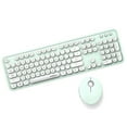 thumbnail image 1 of Juego De Teclado Y Mouse Inalámbricos De 2.4GHz Para Mac, PC, Computadora Portátil, Blanco, Verde Sunnimix Teclado inalambrico, 1 of 6
