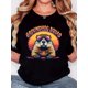 thumbnail image 1 of Camiseta Para Mujer Ropa De VeranoWomen's "Groundhog Squad" Graphic T-Shirt, 100%, Casual Crew Neck Tee, Regular Fit, Short Sleeve, Knit Fabric, Animal Pattern, with Vintage Minimalist Style for All, 1 of 7
