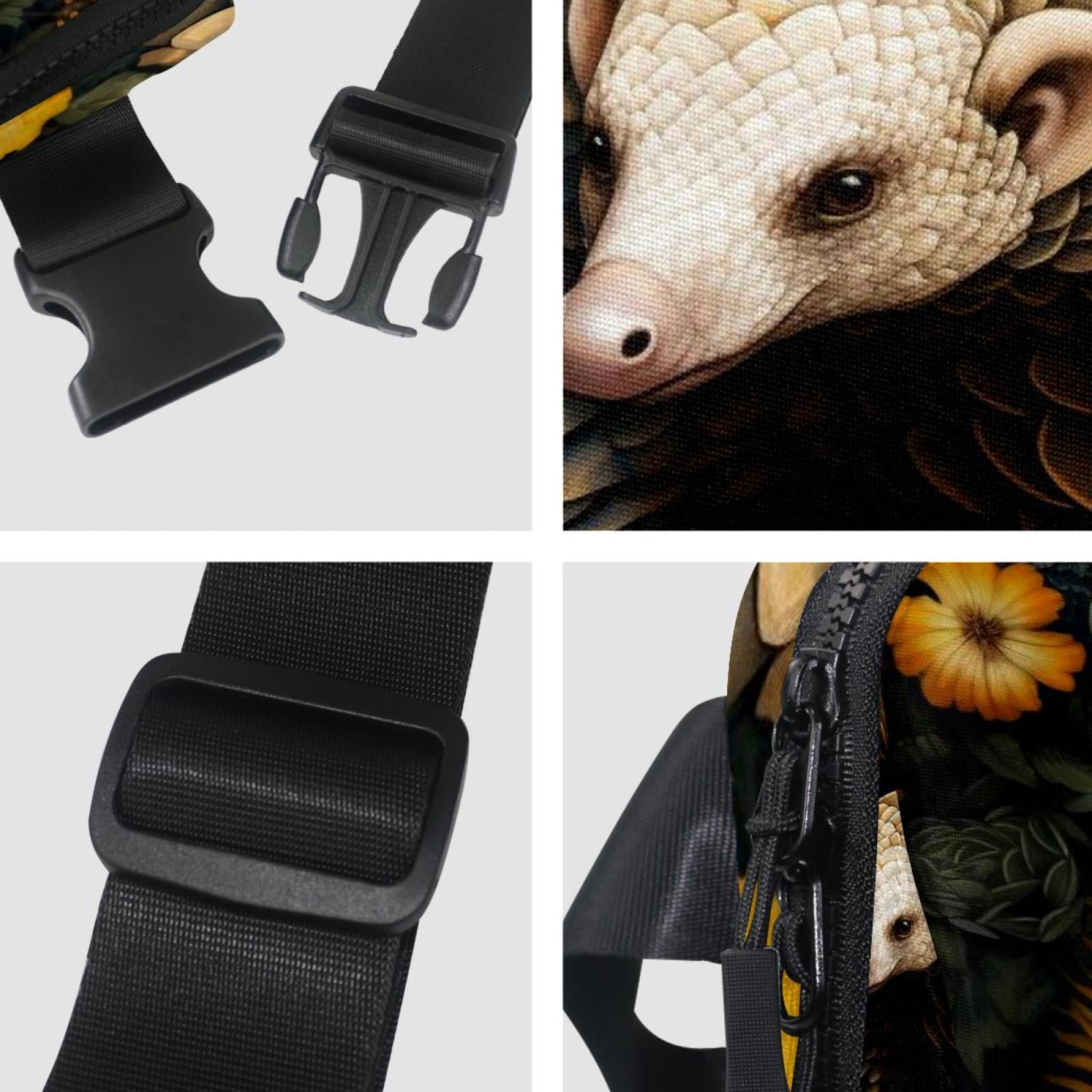 Pangolin Lightweight Adjustable Sling Bag with Extension Strap - Unisex Waist Packs Waist Bags