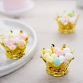 thumbnail image 4 of BalsaCircle 12 Gold 3" Mini Crowns Favor Holders, 4 of 8