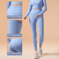 thumbnail image 1 of Pantalones de yoga sin costuras de cintura alta y levantamiento de cadera, pantalones de fitness ajustados de secado rápido para mujer, ropa exterior para correr, deportes, ropa de yoga, 1 of 2