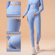 thumbnail image 1 of Pantalones de yoga sin costuras de cintura alta y levantamiento de cadera, pantalones de fitness ajustados de secado rápido para mujer, ropa exterior para correr, deportes, ropa de yoga, 1 of 2