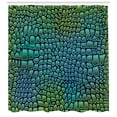 thumbnail image 3 of Ambesonne Animal Shower Curtain, Alligator Skin, 69"Wx75"L, Green Blue, 3 of 3
