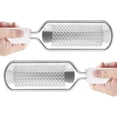 thumbnail image 1 of Escofina de metal para pies, lima de pedicura para pies, removedor de callos, escofina para pies, depurador de pies desmontable profesional de acero inoxidable, paquete de 2, 1 of 6