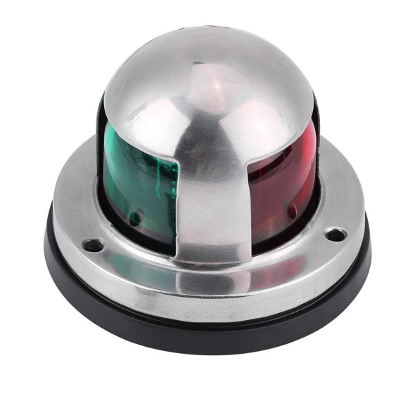 Fydun Marine LED Boat Navigation Lights 12V, Marine Navigation Lamp Bow Lights with Red and Green LED for Boat Pontoon Yacht Skeeter Stainless Steel Shell 2.4 × 1.8in