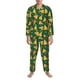 thumbnail image 3 of Balery Pizza Pijama para Hombre de Dos Piezas con Manga Larga, Conjunto de Dormir y Descanso Suave con Bolsillos-Large, 3 of 7
