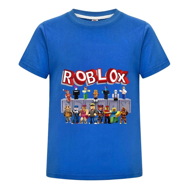 Playera Infantil Estampada de Roblox para Niño, Camiseta Casual Gamer de Verano, Algodón Suave y Cómodo, Ropa para Regalo de Niños Amantes de los Videojuegos