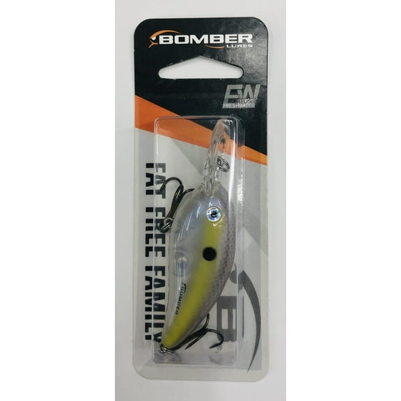 Bomber Fat Free Guppy Crankbait 2 3/8" Shadtreuse 3/8 oz.
