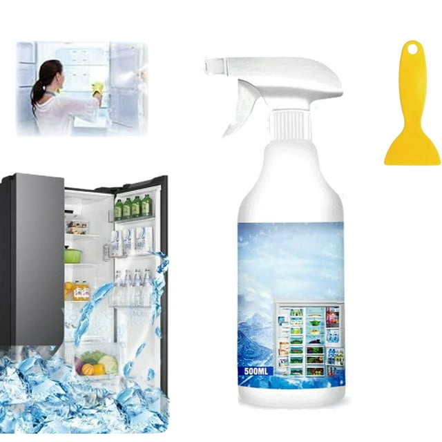 500ml Freezer Defroster Spray, 2026 New Defrosting Spray for Fridge Freezer, Easy to Use,Refrigerator Defrost Sprays, Efficiently Fast Removes Ice Buildup, For Everyone