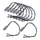 thumbnail image 1 of 8 piezas de cordón para collar, soporte para piedras vacías, longitud ajustable para joyería, pulsera DIY Negro, 1 of 9