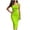 #140-Green, variant on Women's Sleeveless Bodycon Midi Dress - Solid Color Asymmetric Ring Shoulder Detail, Deep V-Neck, Form-Fitting & Sexy for Party, Cocktail & Evening Wear