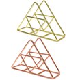 thumbnail image 4 of 2 soportes para servilletas de hierro, de metal, triangulares, para papel de cocina, 4 of 7