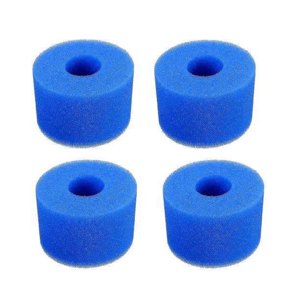 4 paquetes de filtros de espuma compatibles con accesorios de natación lavables reutilizables Intex s1