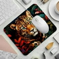 thumbnail image 2 of Leopard 8.3x9.8 Inch Square Printed Desk Mat Mouse Pad for Office and Gaming, Non-Slip Rubber Bottom, 2 of 6