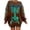 AB1284 Brown, variant on Tisuna Halloween Sweatshirt For Women Cute Skeleton Print Crewneck Sweatshirt Ladies Long Sleeve Halloween Everyday Wear Fall Tops Clothes Size L